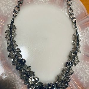 VERA WANG Smokey Margarita Swarovski Crystals Necklace AB Vintage NWT